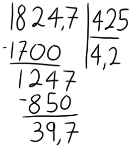 , Divisiones con números decimales, Estudianteo